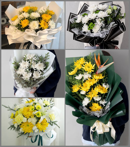 湖北咸宁市赤壁市蒲纺工业园区桃花坪社区白事花束代送